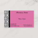 Buscar placer tarjetas de visita Rosa