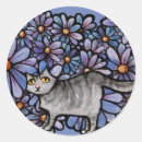 Buscar gatos grises pegatinas Para ella