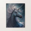 Buscar unicornio negro puzzles Mágico