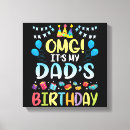 Buscar feliz cumpleaños lienzos Papa