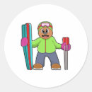 Buscar esquiador pegatinas Divertido