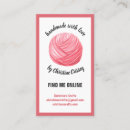 Buscar knit tarjetas de visita Artesanías