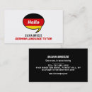 Buscar profesor la voz de tarjetas de visita Para todos