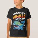 Buscar ballena del dibujo animado camisetas Océano