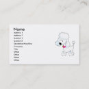 Buscar caniche tarjetas de visita Ilustracion