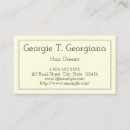 Buscar aparador del pelo tarjetas de visita Minimalista