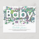 Buscar jirafa 11x14 invitaciones Acuarela