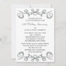 Buscar 25th wedding anniversary invitaciones Elegante