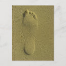 Buscar huellas en la arena postales Naturaleza