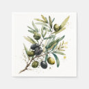 Buscar aceitunas servilletas Hojas