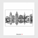 Buscar silueta de nueva york pegatinas Rascacielos