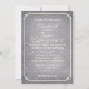 Buscar plata del damasco boda invitaciones Elegante