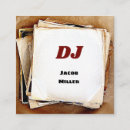 Buscar vinyl record tarjetas de visita Vintage