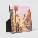 Buscar palmeras placas fotograbadas Puesta de sol