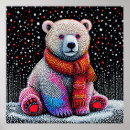 Buscar oso polar y nieve posters Para niños