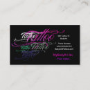 Buscar tattoo tarjetas de visita Gráfico