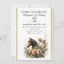Buscar caballo feliz invitaciones Acuarela