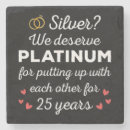 Buscar aniversario plata boda posavasos Para ellos