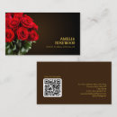 Buscar rosas rojas tarjetas de visita Florista