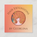 Buscar extensiones del pelo tarjetas de visita Belleza