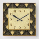 Buscar art deco relojes de pared Cuadrado