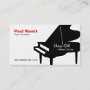 Buscar piano tarjetas de visita Lección