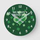 Buscar pub relojes de pared Irlandés
