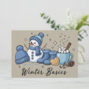 Buscar muñecos de nieve invitaciones Temporada de invierno