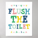 Buscar del cuarto de baño los posters infantiles Niños