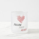 Buscar siga tazas Siga su corazón