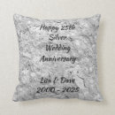 Buscar aniversario de bodas de plata cojines Parejas