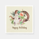 Buscar floral skull servilletas Acuarela