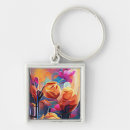 Buscar flores abstractas llaveros General y unisex