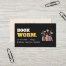 Buscar gusano libro tarjetas de visita Amante de los libros