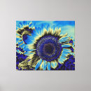 Buscar girasoles lienzos Azul