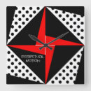 Buscar red black white relojes de pared Retro