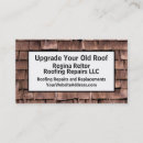 Buscar roofer tarjetas de visita Construcción