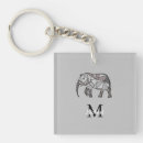 Buscar elefante negro llaveros Monograma