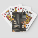 Buscar fondo negro barajas de cartas Asiático