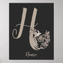 Buscar letra h posters Elegante