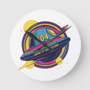 Buscar nave espacial relojes de pared Retro
