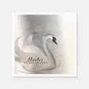 Buscar cisne blanco servilletas Elegante