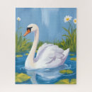 Buscar cisne blanco puzzles Lago