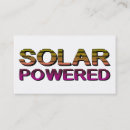 Buscar energía solar tarjetas de visita Poder