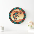 Buscar flauta relojes de pared Kokopelli