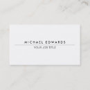 Buscar minimalista blanco tarjetas de visita Profesional