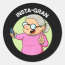 Buscar abuela divertida pegatinas General y unisex