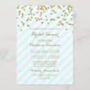 Buscar raya de la turquesa invitaciones Ducha nupcial