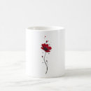 Buscar amapolas rojas tazas Elegante