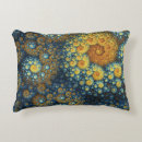 Buscar fractal espiral cojines Azul